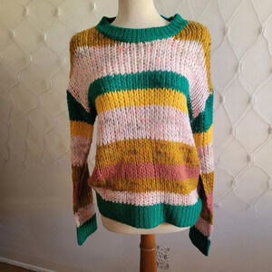 Gigio Sweater / Striped & Colorful / Oversized Small